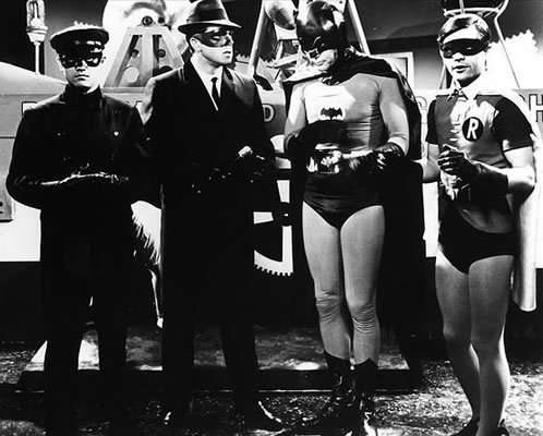 Una imagen para la posteridad: Kato, Green Hornet y el Dúo Dinámico Batman y Robin!